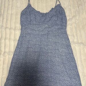 Abercrombie Blue Floral Spaghetti Strap Dress